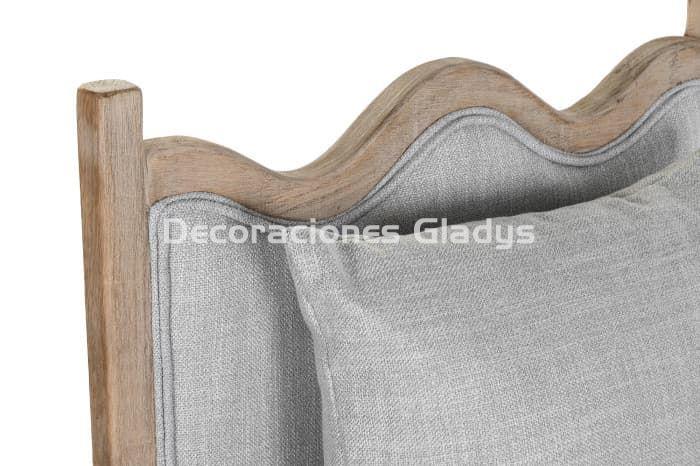 SILLON ABETO POLIESTER GRIS CLARO - Imagen 3