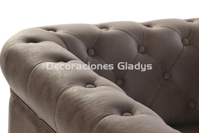 SILLON POLIESTER MADERA  MARRON - Imagen 3