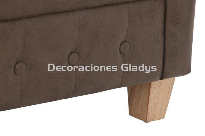 SILLON POLIESTER MADERA  MARRON - Imagen 4
