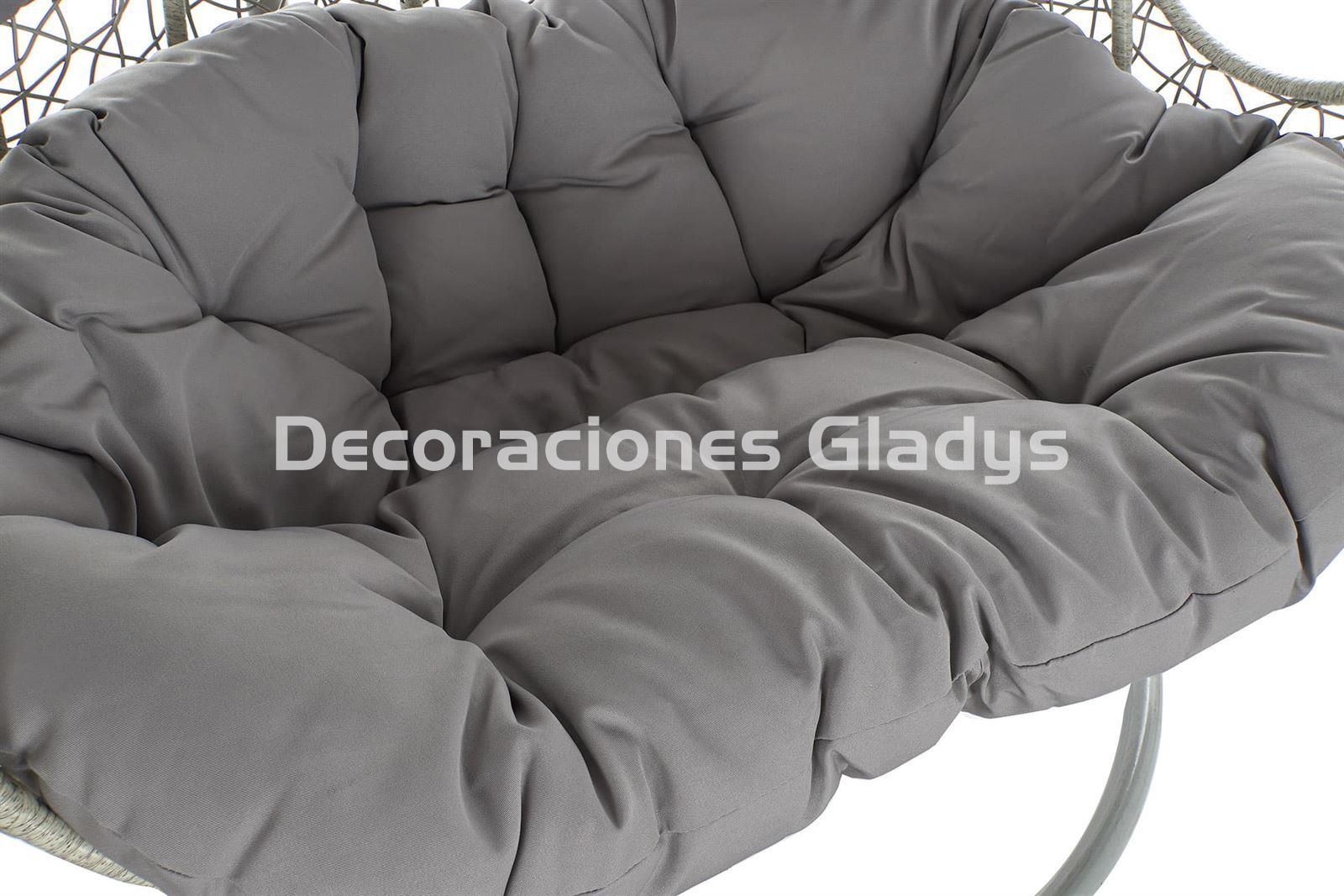 SILLON RATAN SINTETICO MAX, DOBLE - Imagen 3