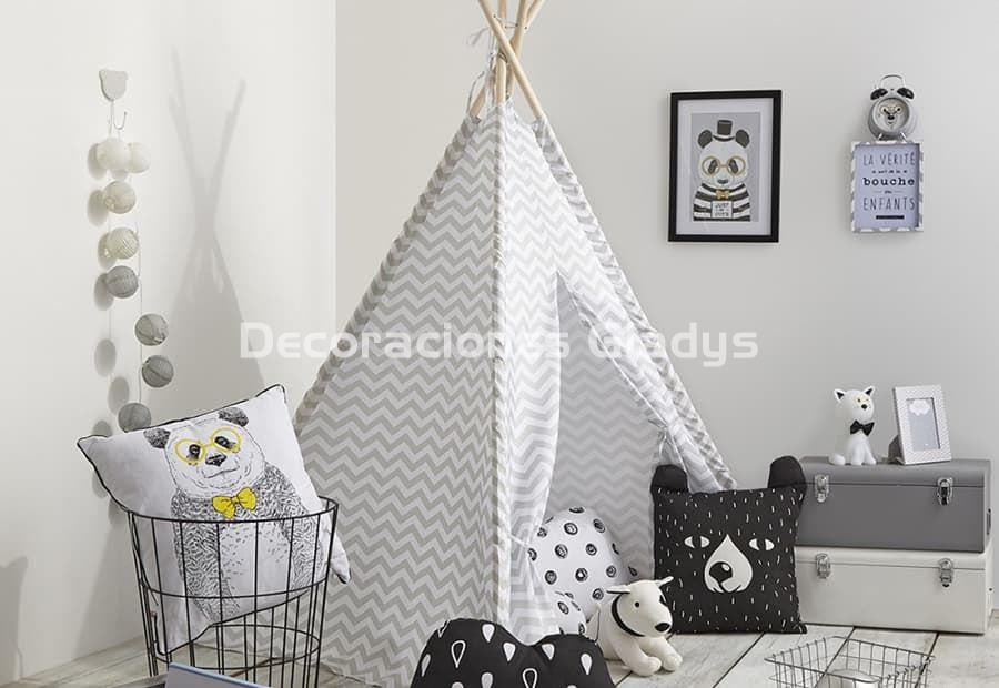 TIPI DECORATIVO GRIS 127176 - Imagen 1