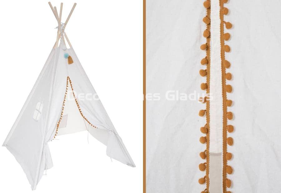 TIPI POMPONETES WAPI BLANCO - Imagen 2