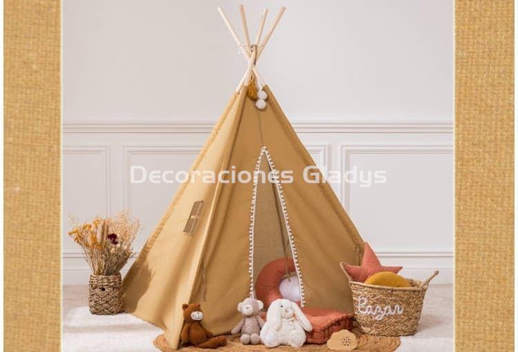 TIPI POMPONETES WAPI OCRE - Imagen 1
