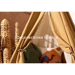 TIPI POMPONETES WAPI OCRE - Imagen 2