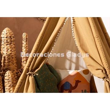 TIPI POMPONETES WAPI OCRE - Imagen 2