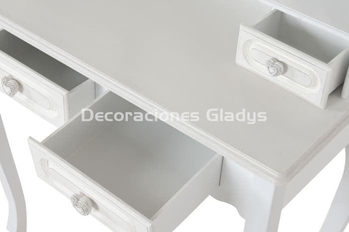 TOCADOR MDF ESPEJO  BLANCO - Imagen 3