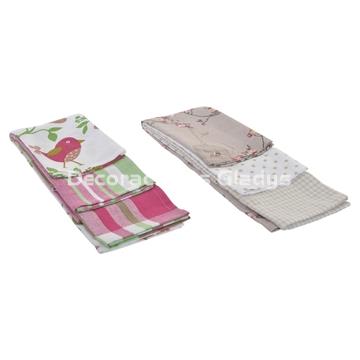 TRAPO SET 3 ALGODON  FLORAL - Imagen 2