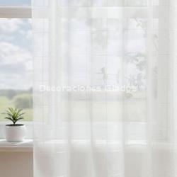 VISILLO COCINA CUADROS CRUDO - Imagen 2