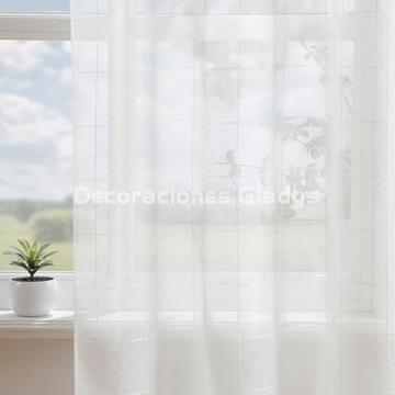 VISILLO COCINA CUADROS CRUDO - Imagen 2